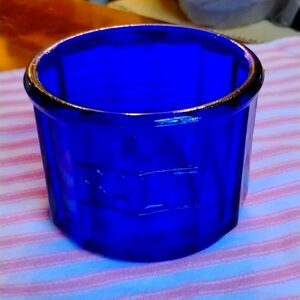 Vintage Cobalt Blue Salt Container